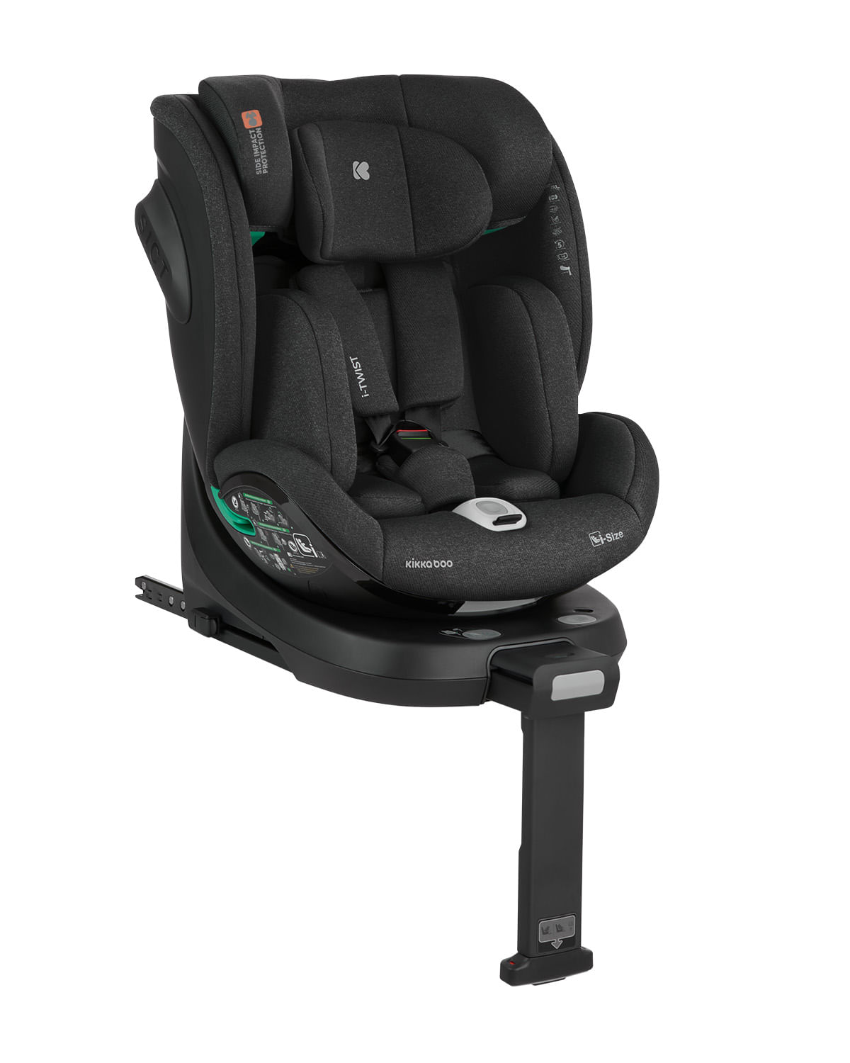 Cadeira de Carro i-Twist Black (40 a 150cm) Kikkaboo