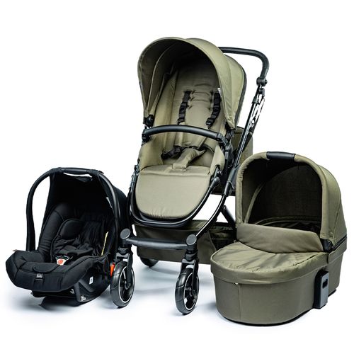 Carrinho de Bebê Como 4 Linha Tradicional (com Moisés + Bebê Conforto + Adaptador + Bolsa)